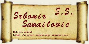 Srbomir Samailović vizit kartica